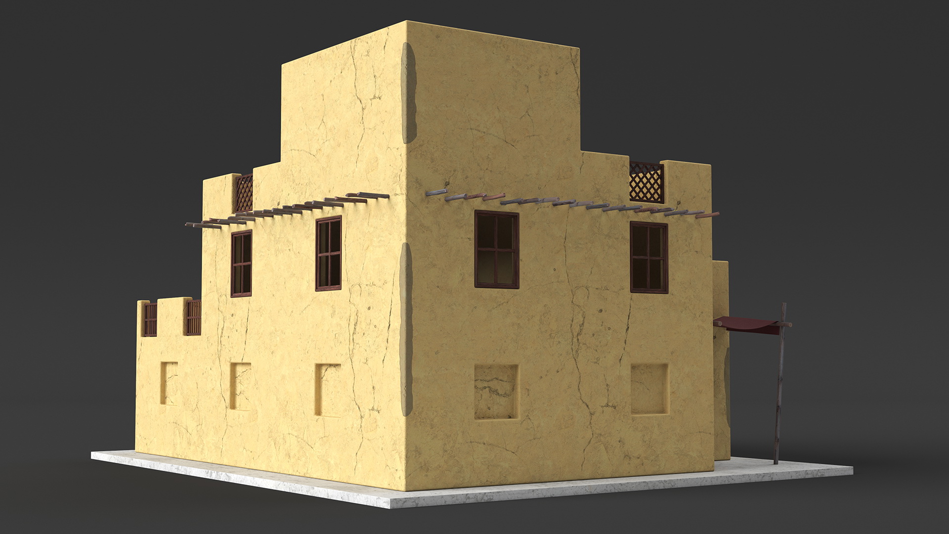 Middle Eastern Style Building 3D model