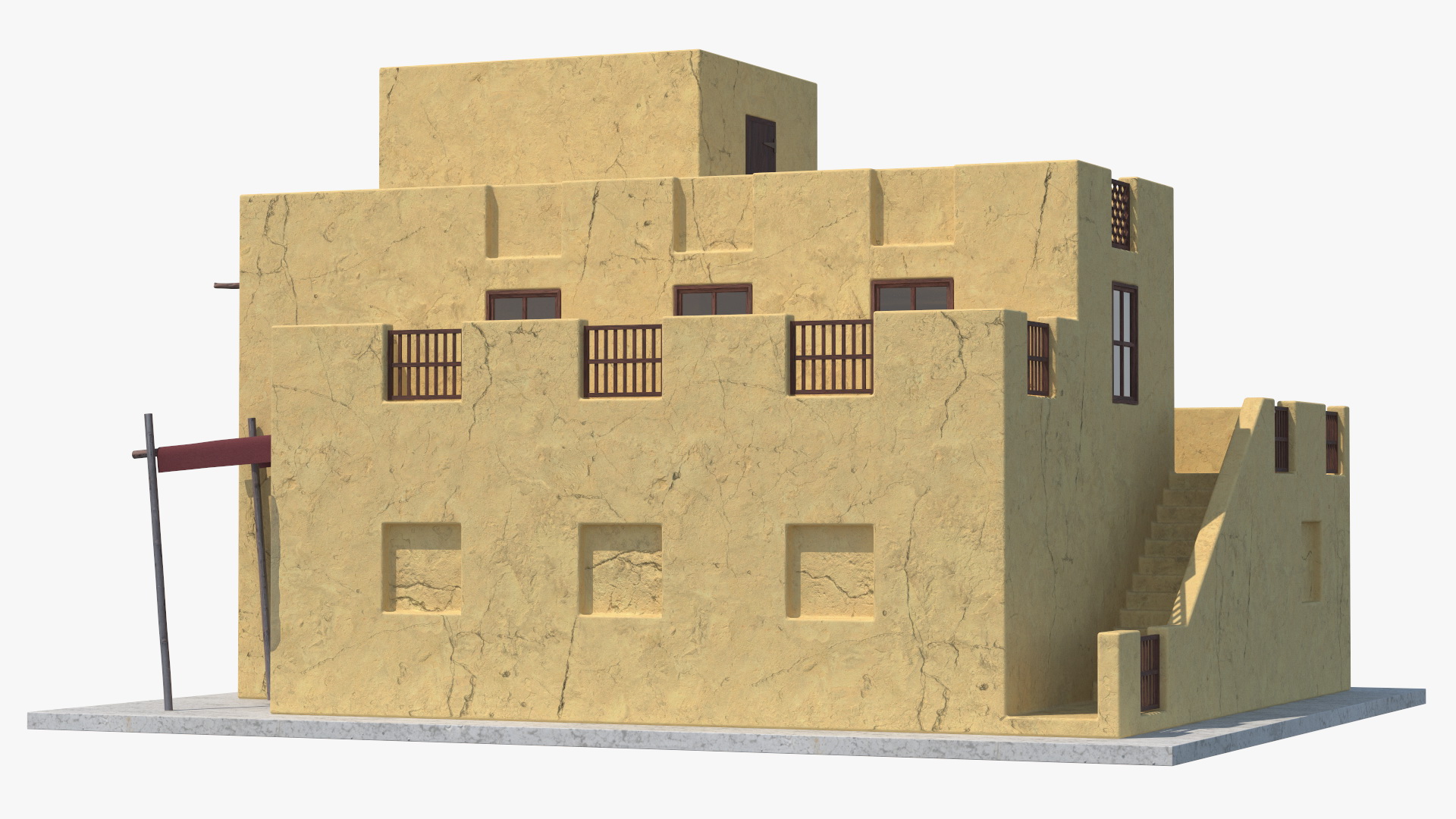 Middle Eastern Style Building 3D model