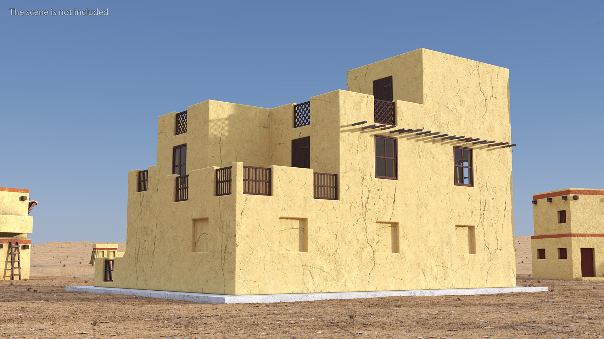 Middle Eastern Style Building 3D model