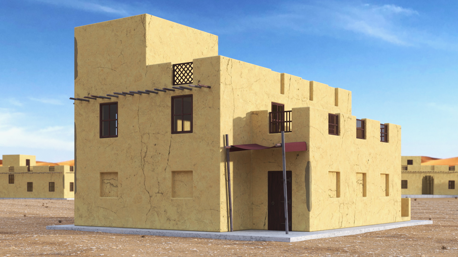 Middle Eastern Style Building 3D model