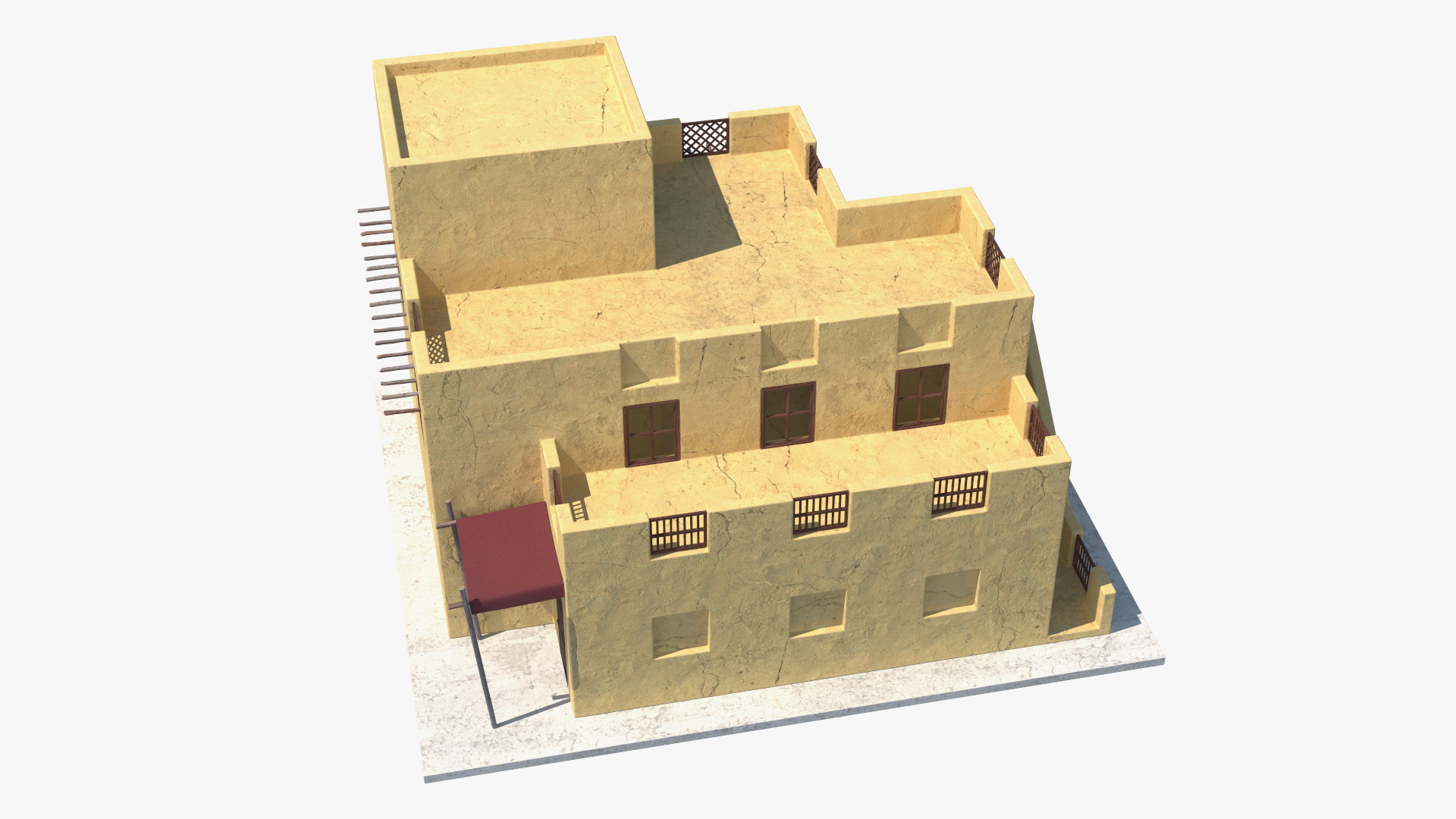 Middle Eastern Style Building 3D model