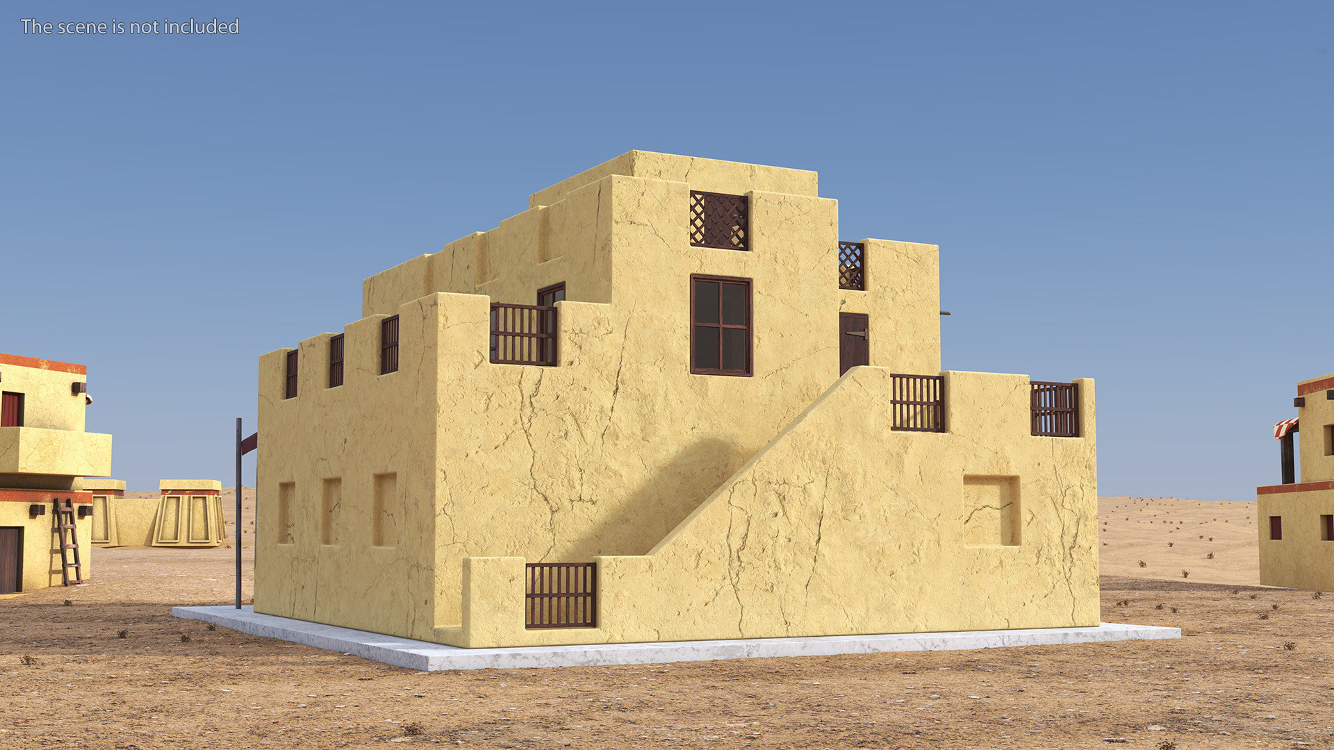 Middle Eastern Style Building 3D model