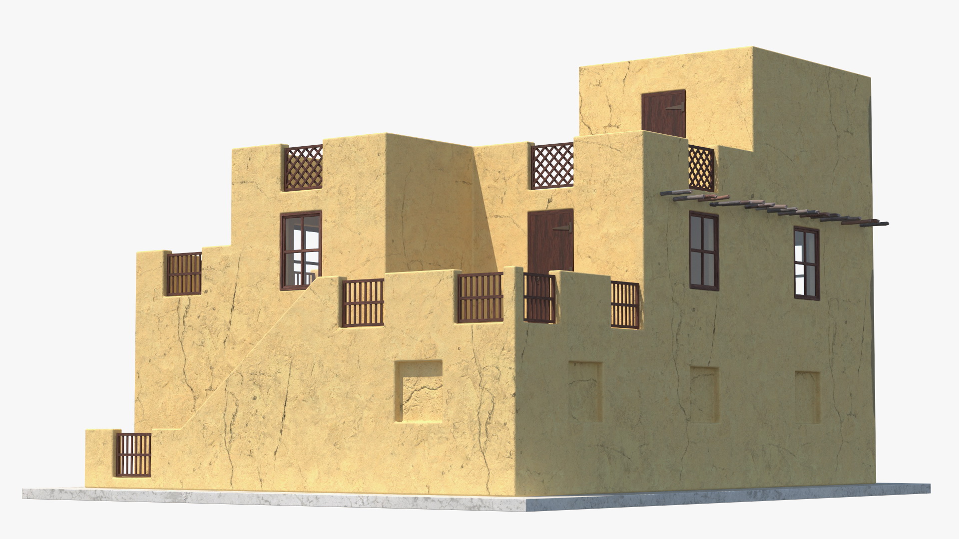 Middle Eastern Style Building 3D model