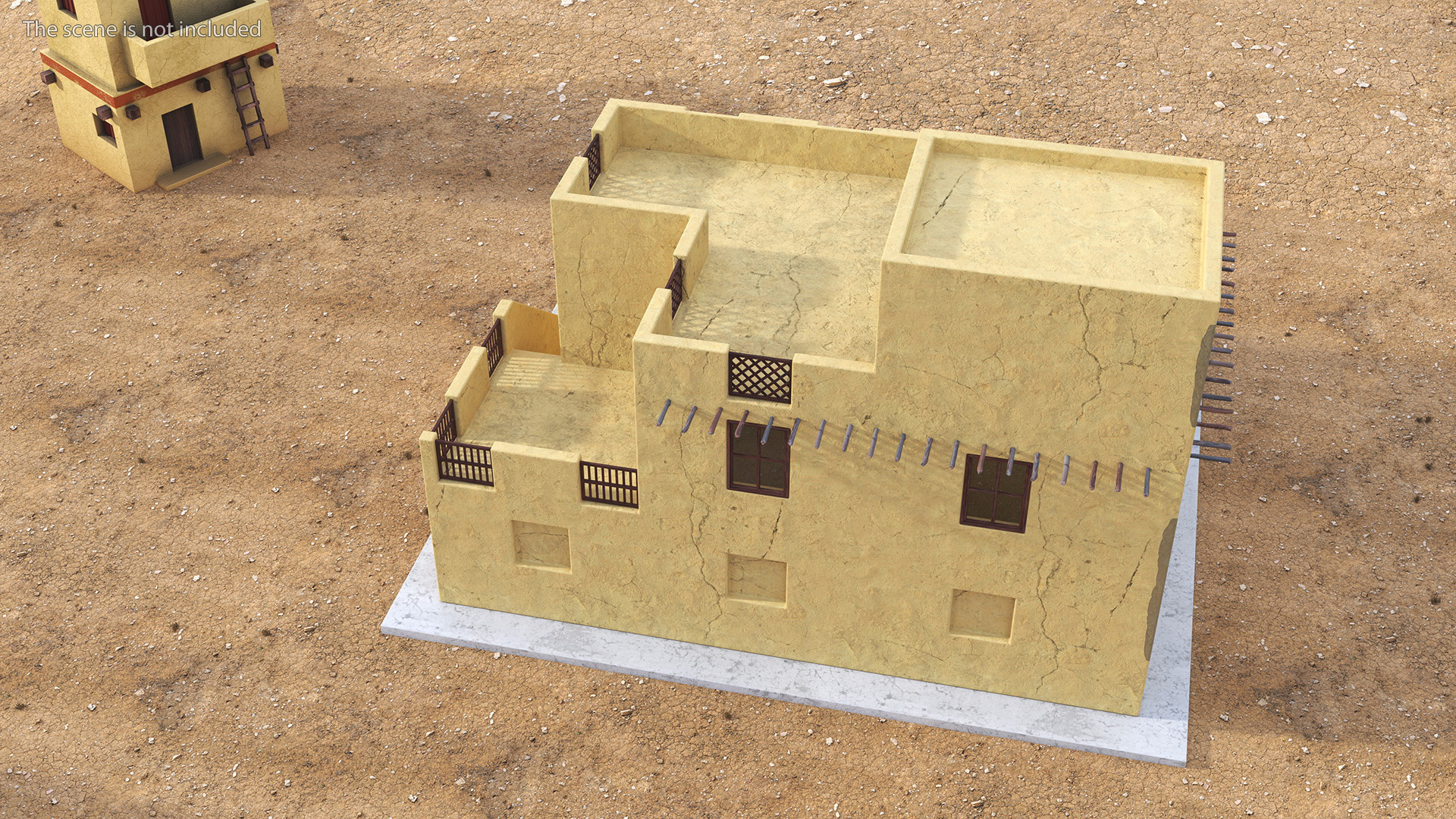 Middle Eastern Style Building 3D model