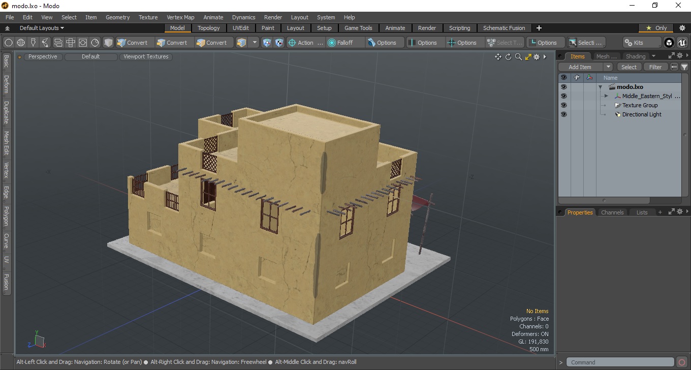 Middle Eastern Style Building 3D model