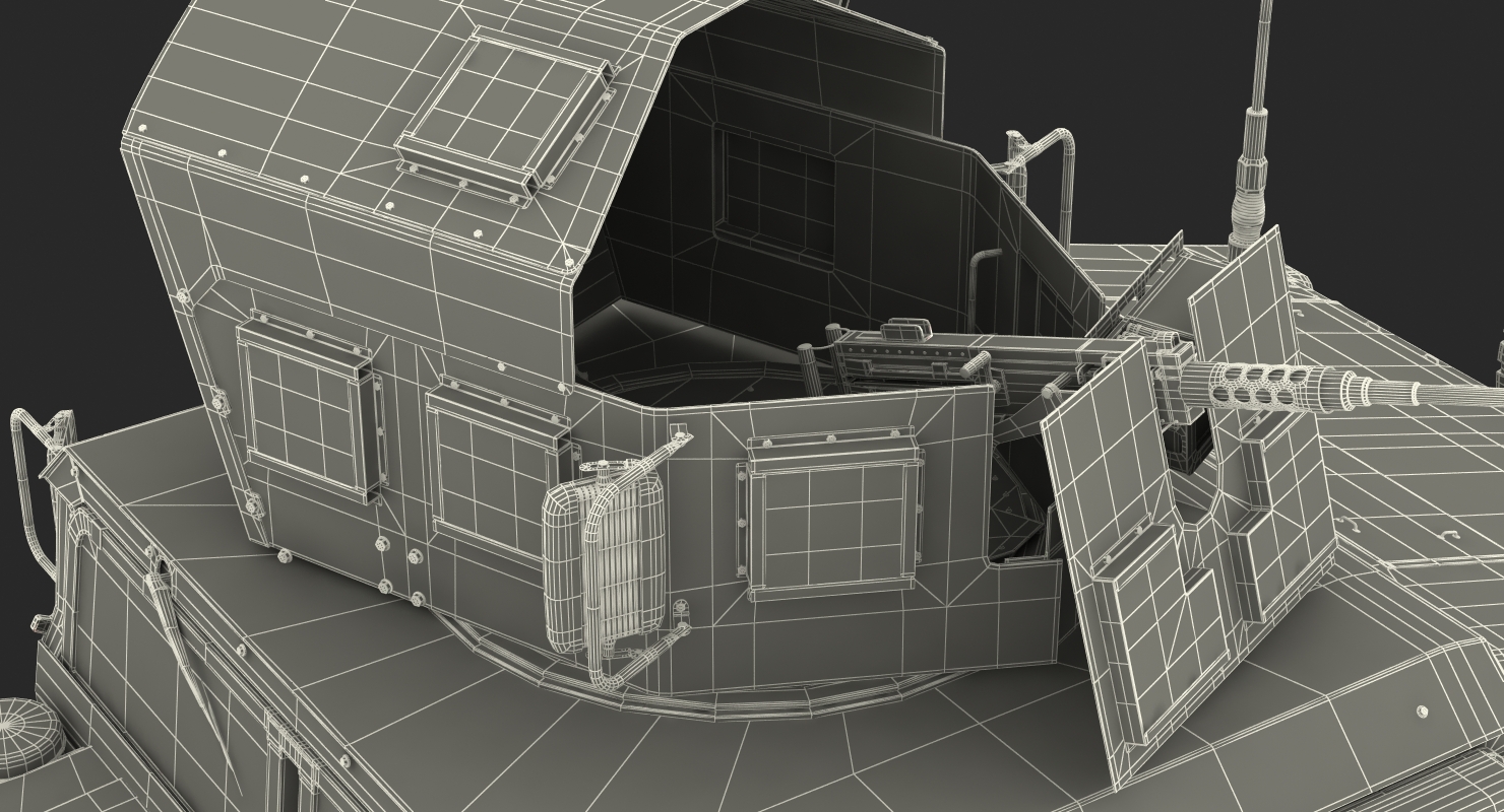 3D Humvee M1151 Enhanced Armament Carrier Camo model