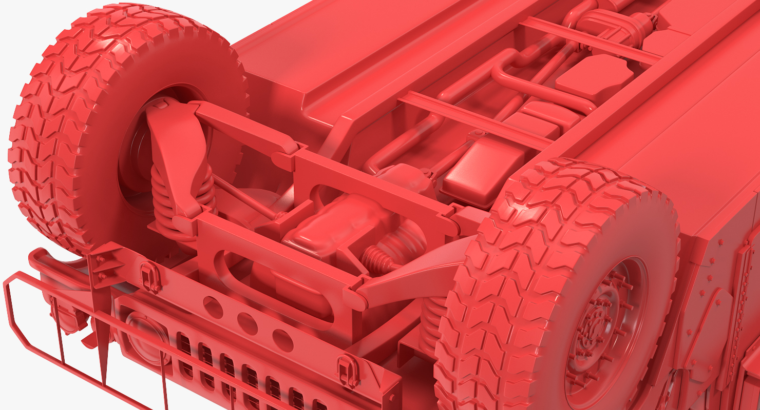 3D Humvee M1151 Enhanced Armament Carrier Camo model