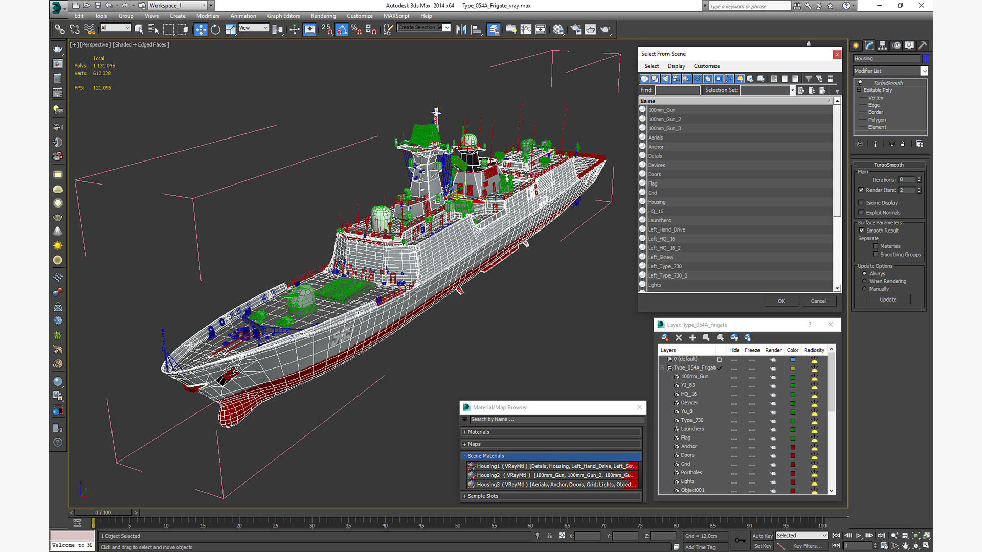 Type 054A Frigate 3D