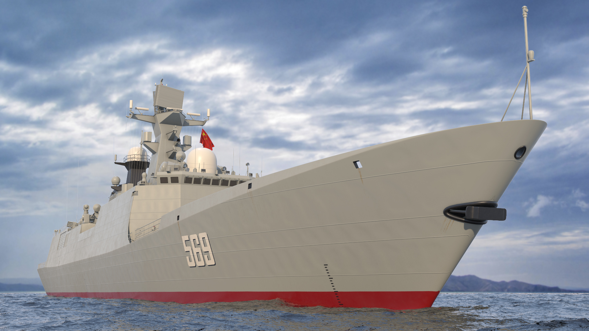 Type 054A Frigate 3D