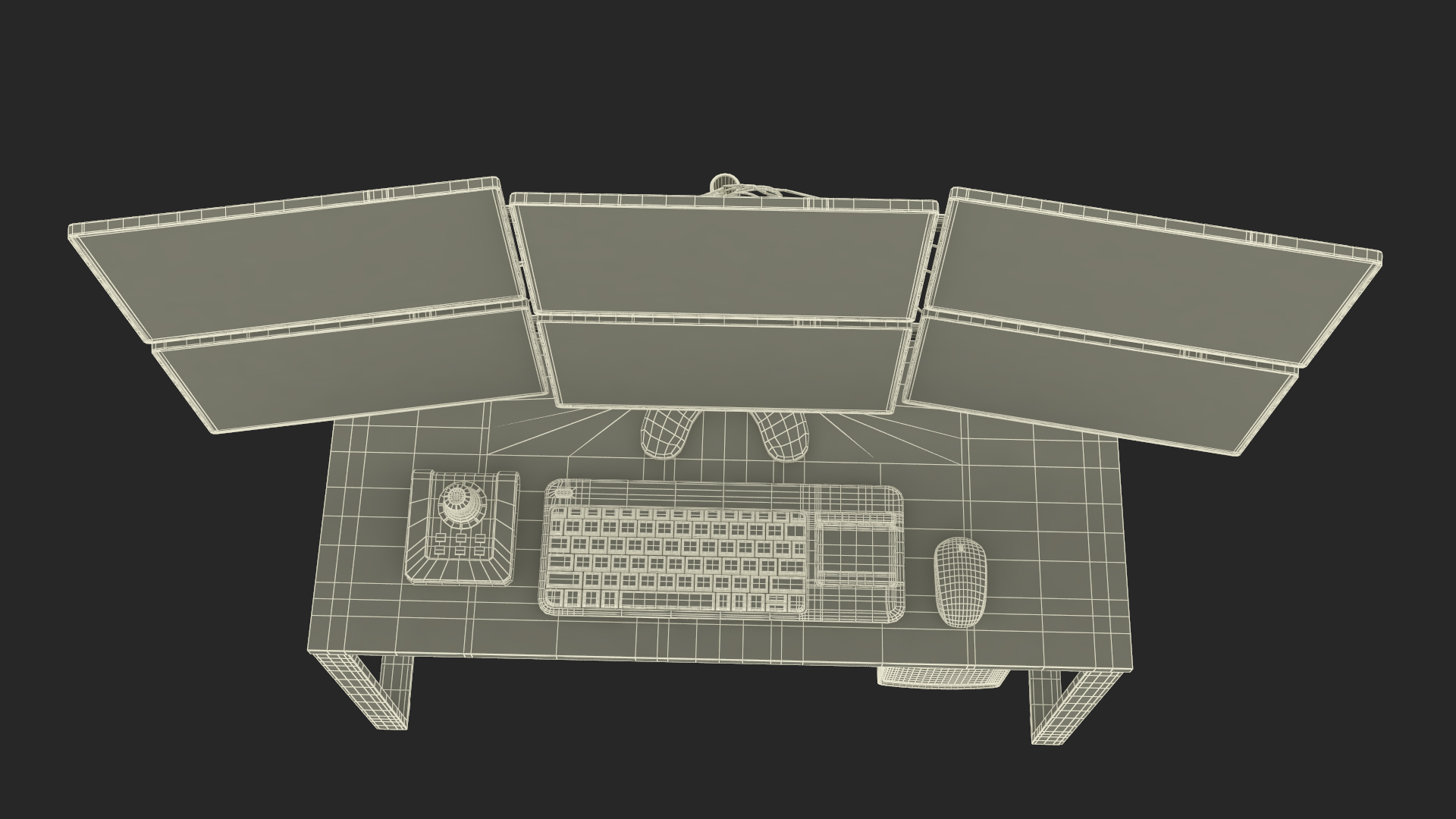 3D Factory Computer Monitors Light