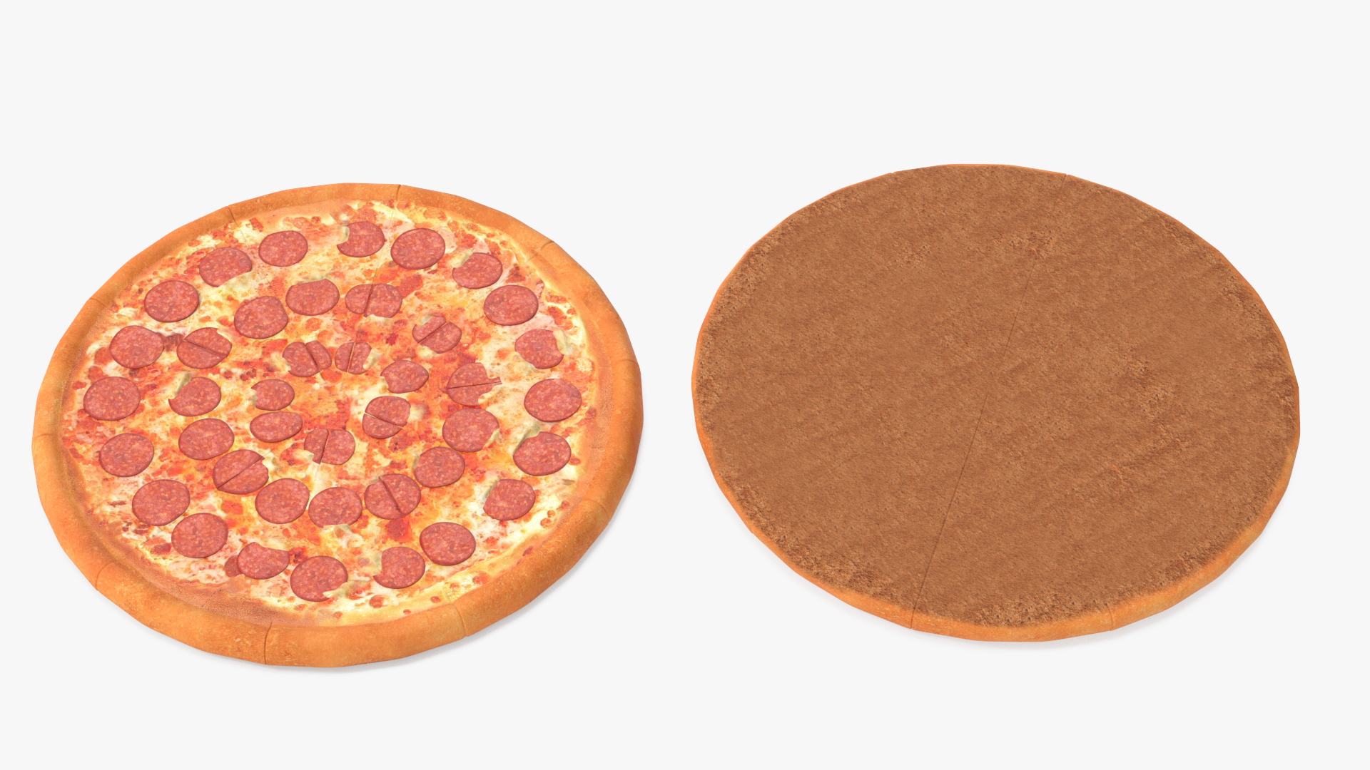 Pepperoni Pizza in Cardboard Box 3D