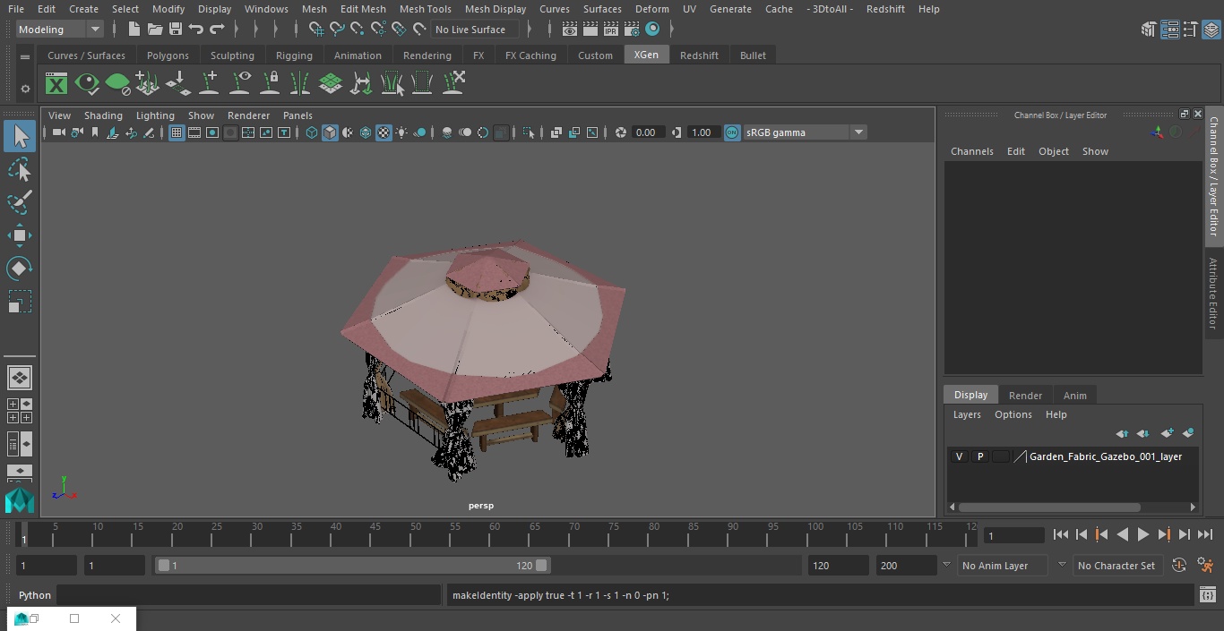 3D model Garden Fabric Gazebo