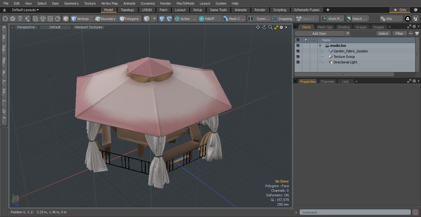 3D model Garden Fabric Gazebo