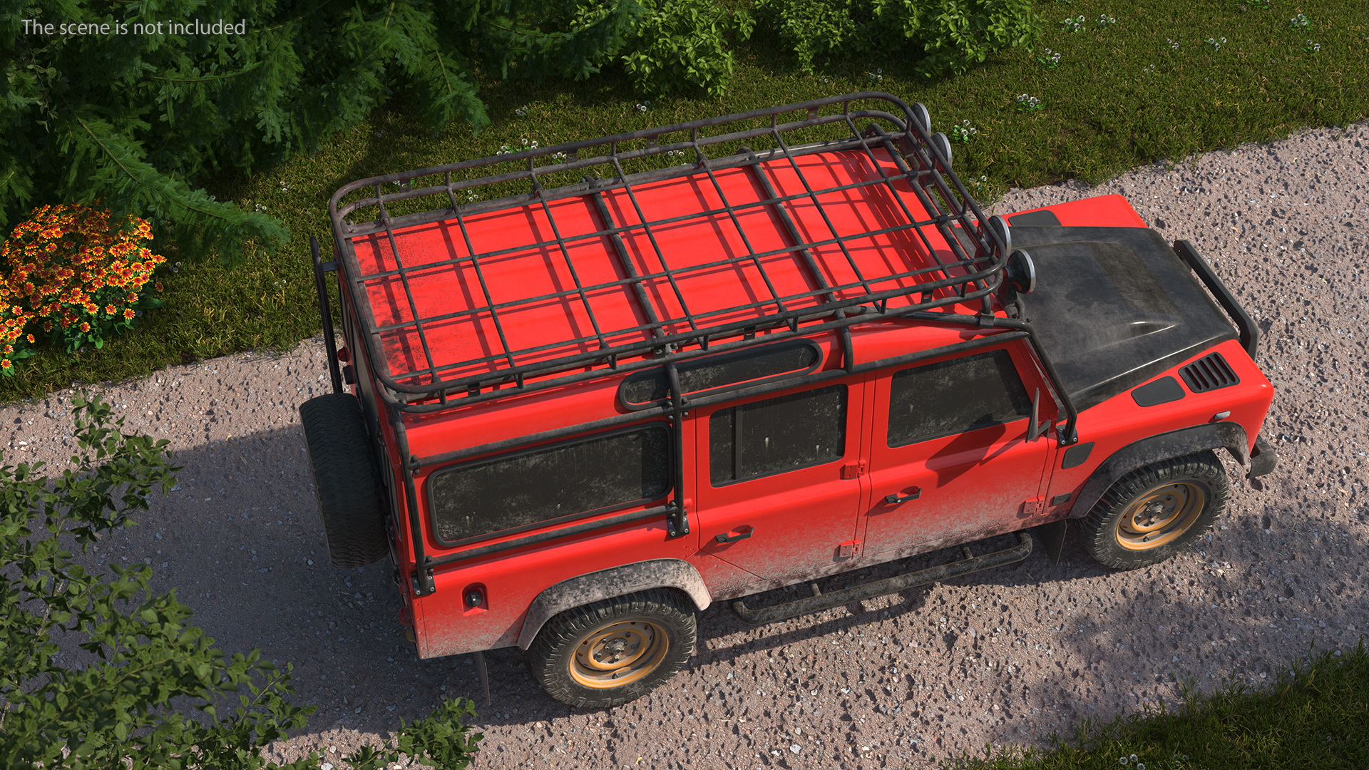 Dirty Off Road Car Exterior Only 3D