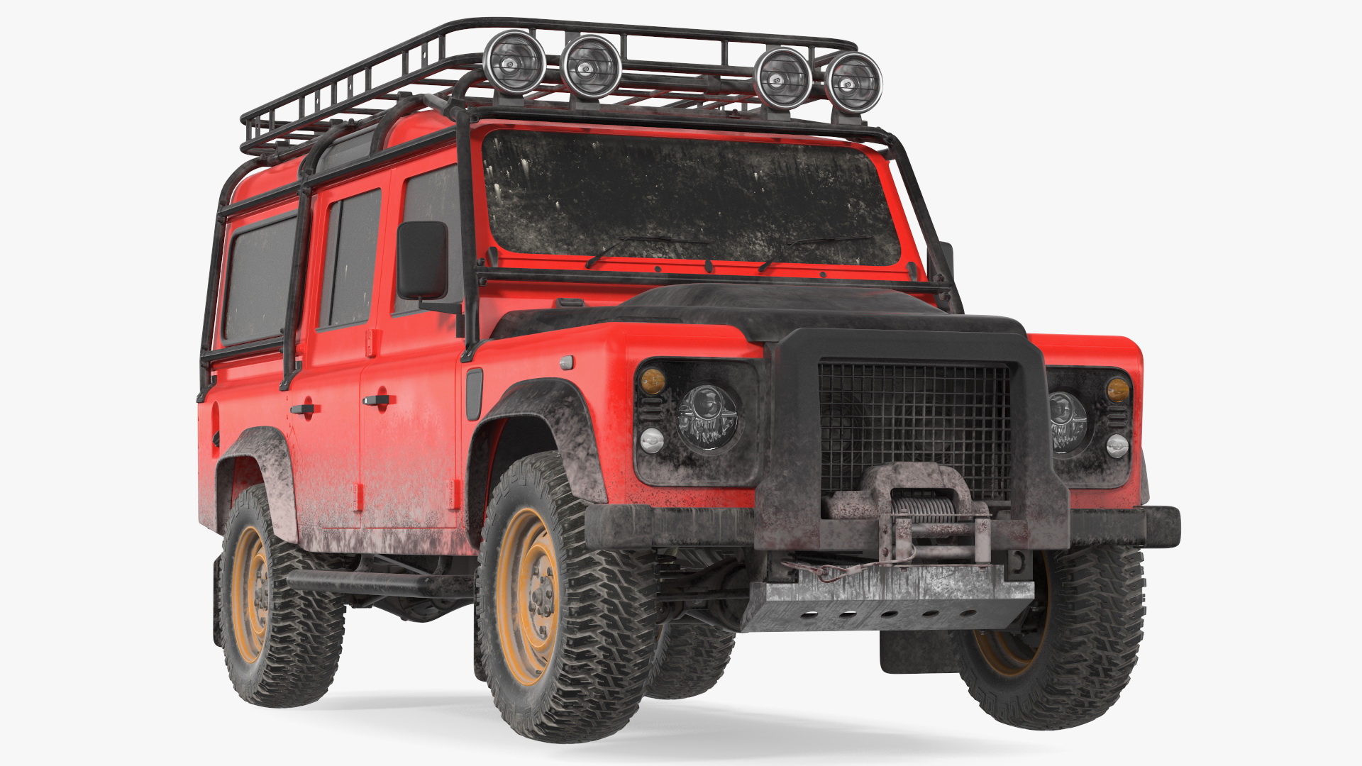 Dirty Off Road Car Exterior Only 3D