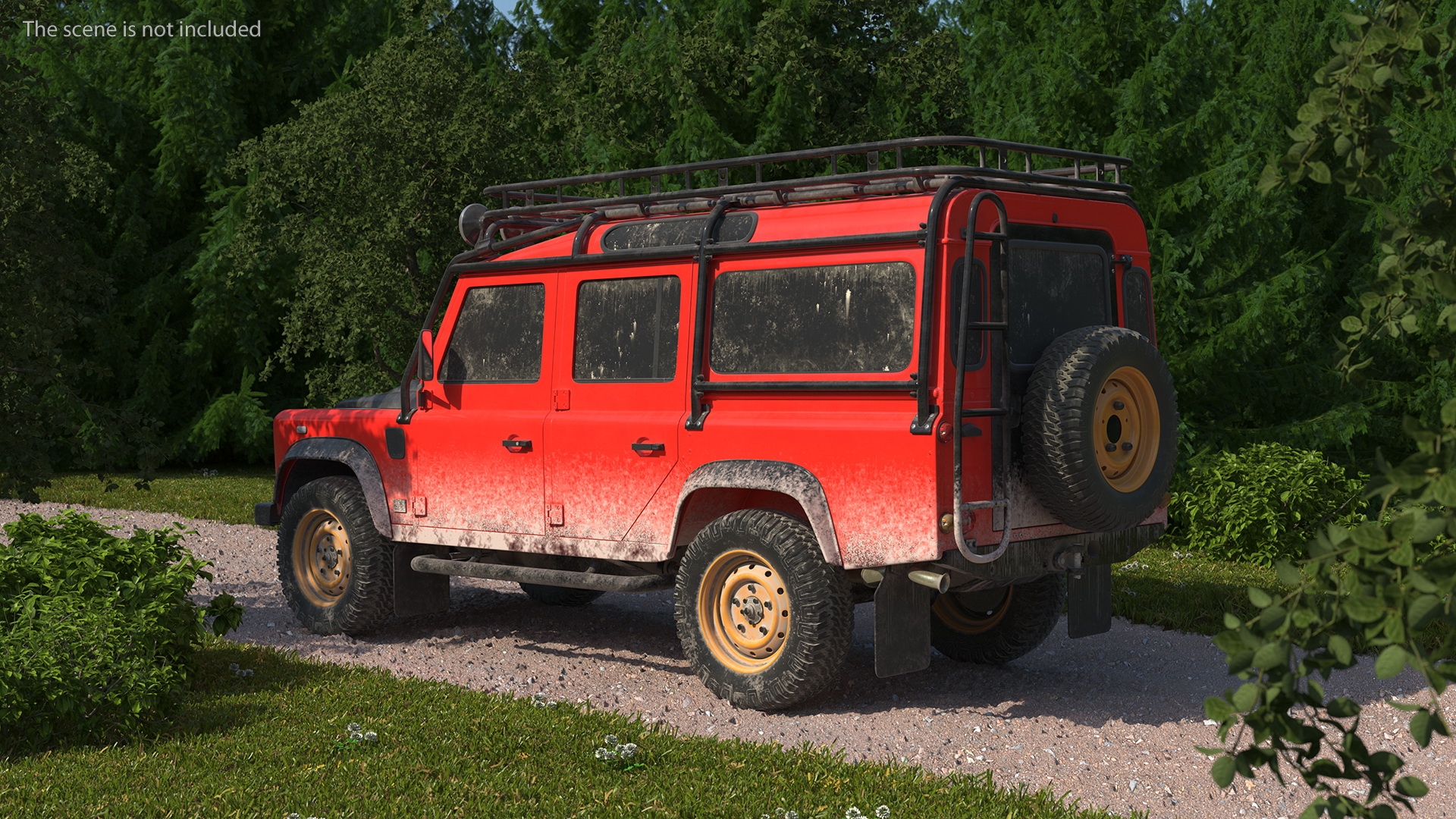 Dirty Off Road Car Exterior Only 3D