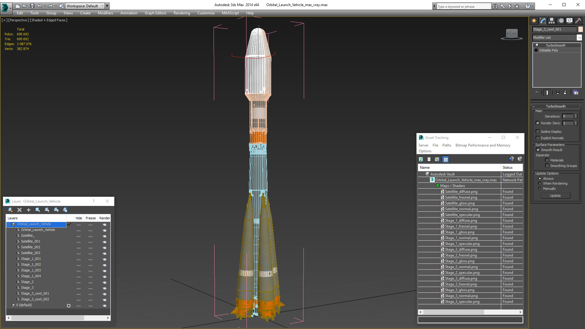 Orbital Launch Vehicle 3D