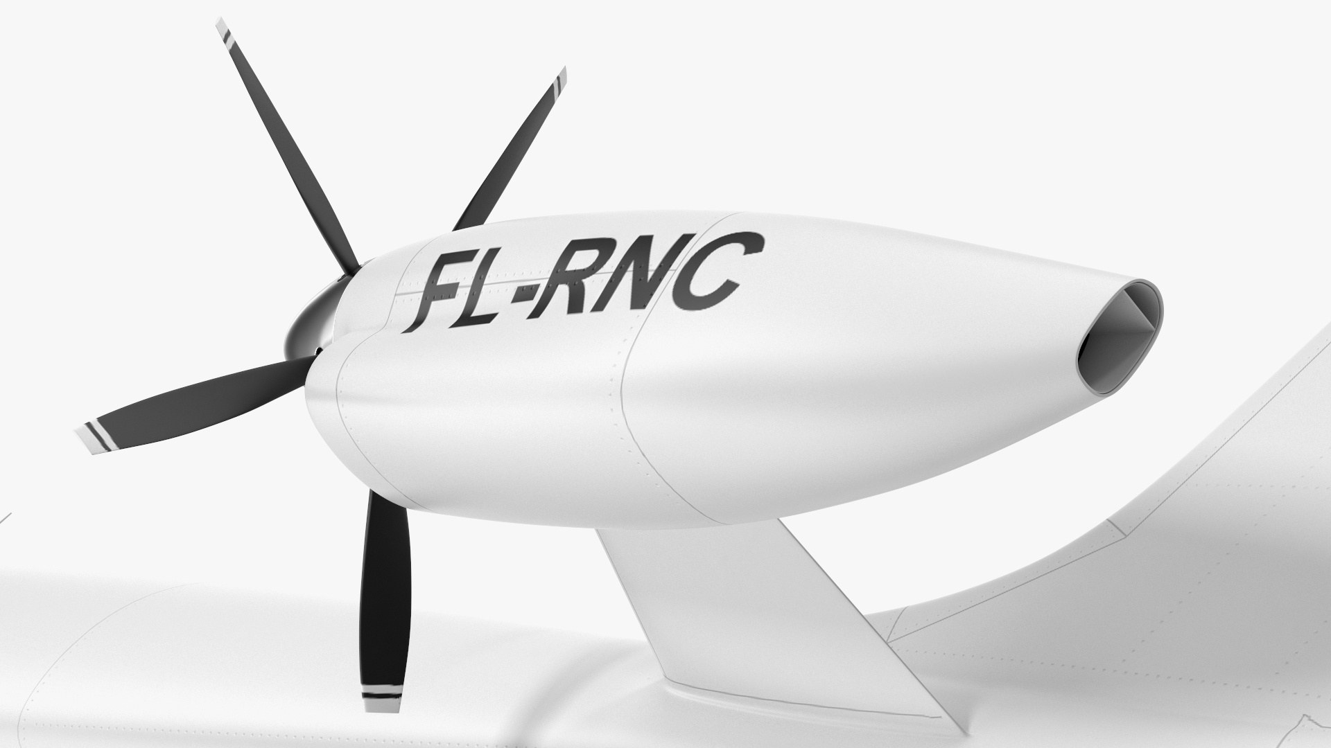 Electric Aircraft Rigged 3D model