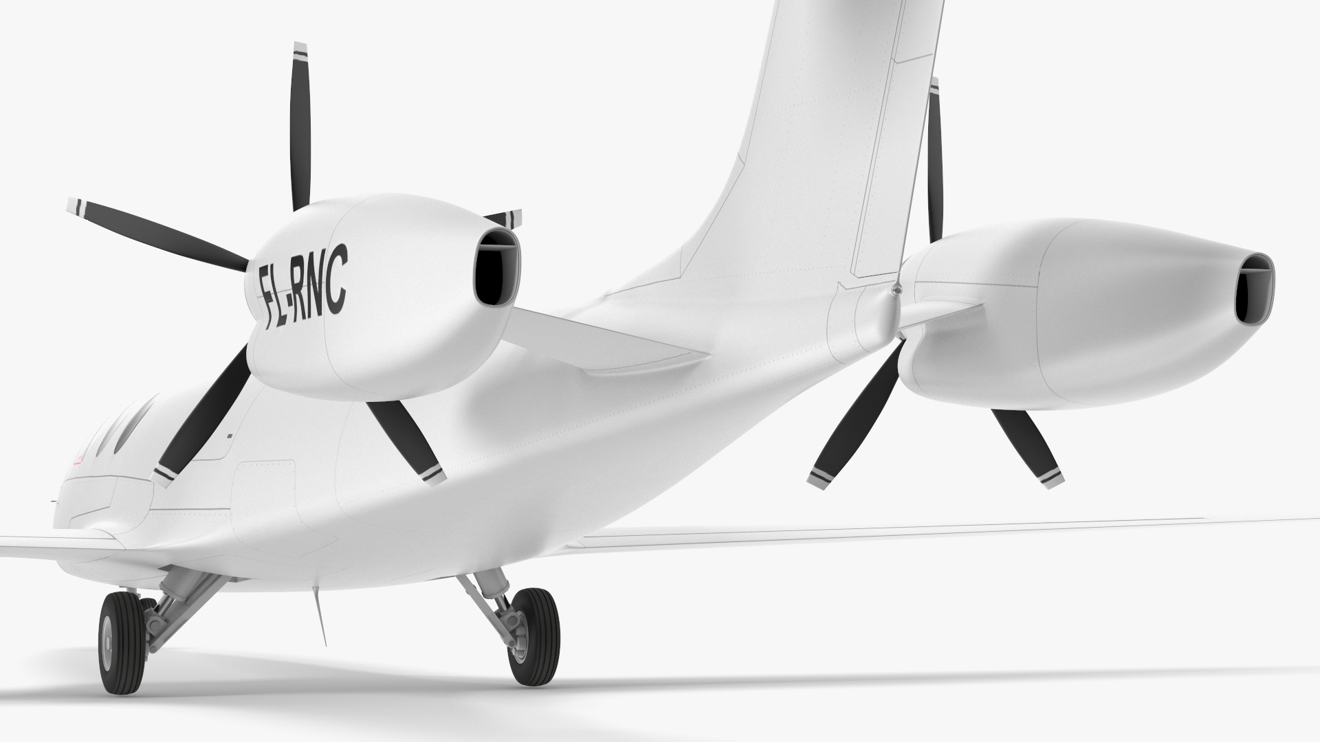 Electric Aircraft Rigged 3D model