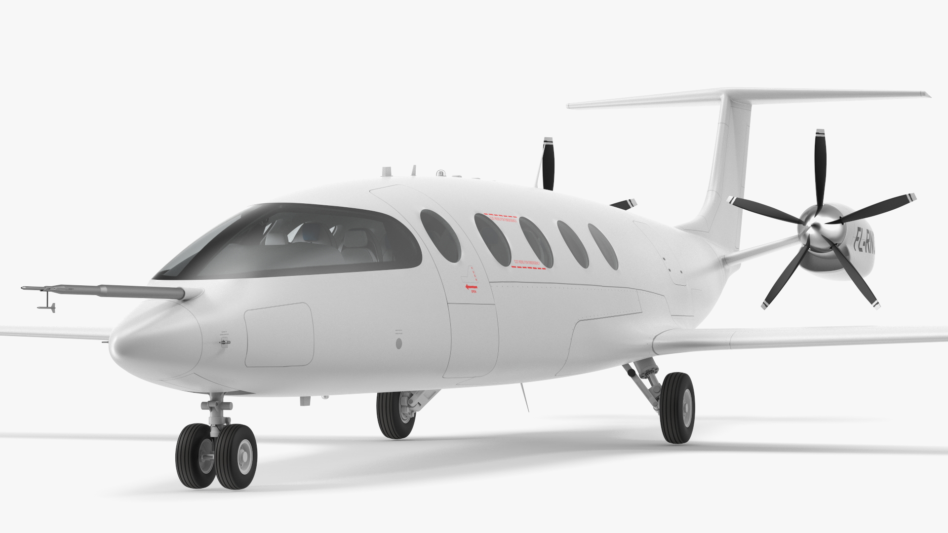 Electric Aircraft Rigged 3D model