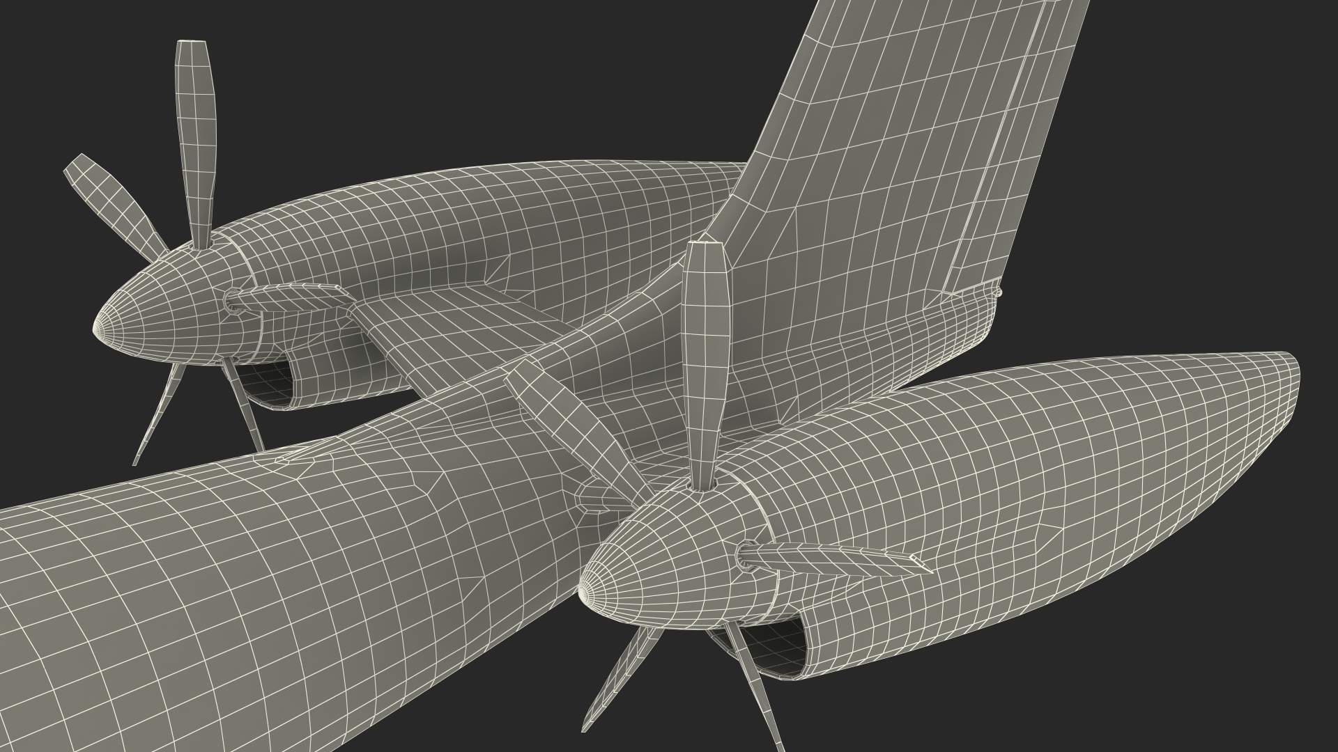 Electric Aircraft Rigged 3D model