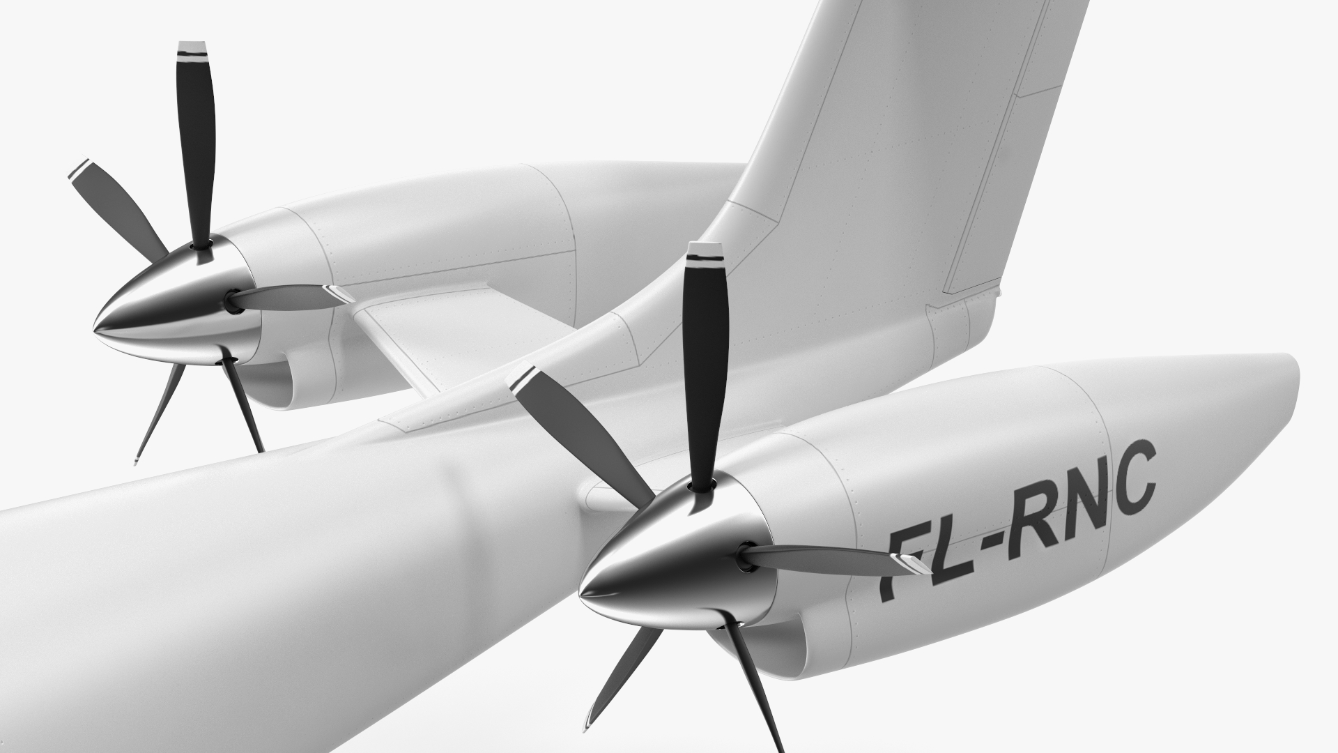 Electric Aircraft Rigged 3D model