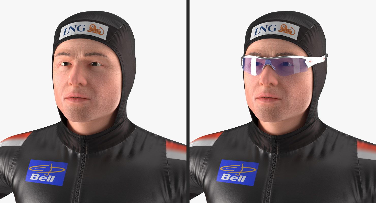 3D Speed Skater 2 Rigged