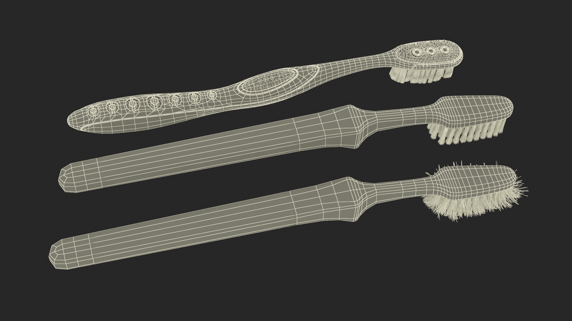 Toothbrush Sterilizer with Brushes 3D model