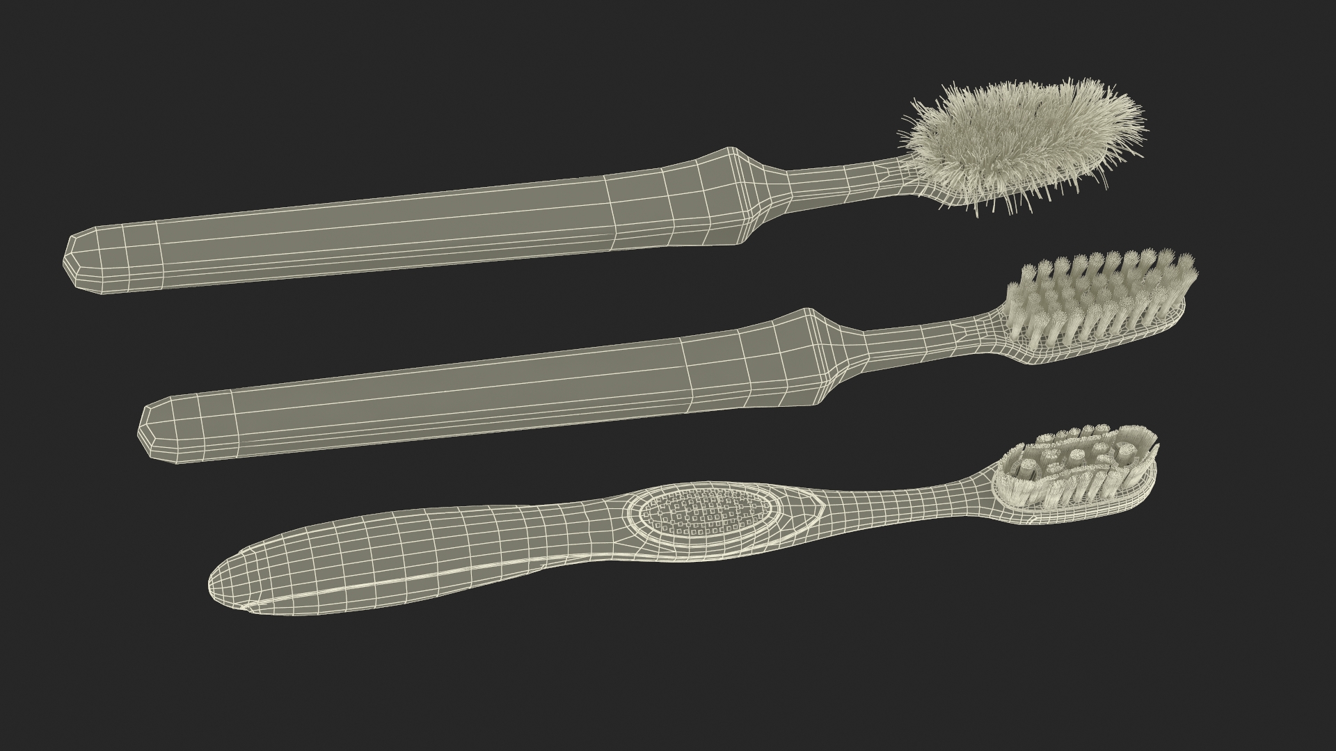 Toothbrush Sterilizer with Brushes 3D model