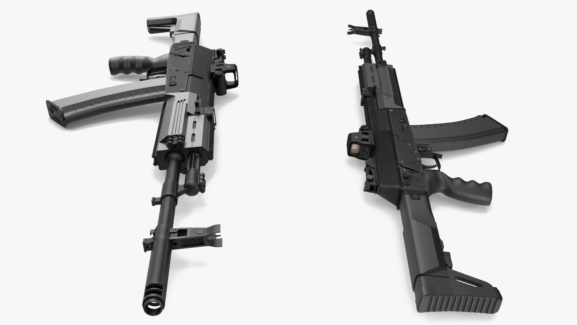 Kalashnikov AK-12 2011 with Holographic Sight New 3D model