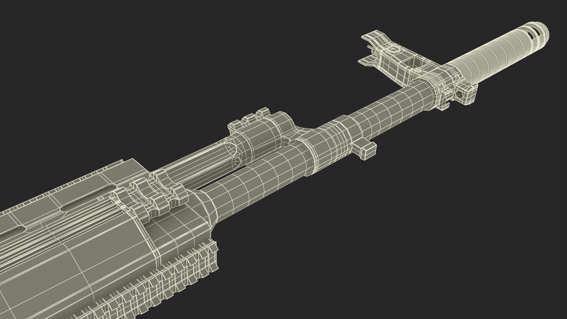 Kalashnikov AK-12 2011 with Holographic Sight New 3D model