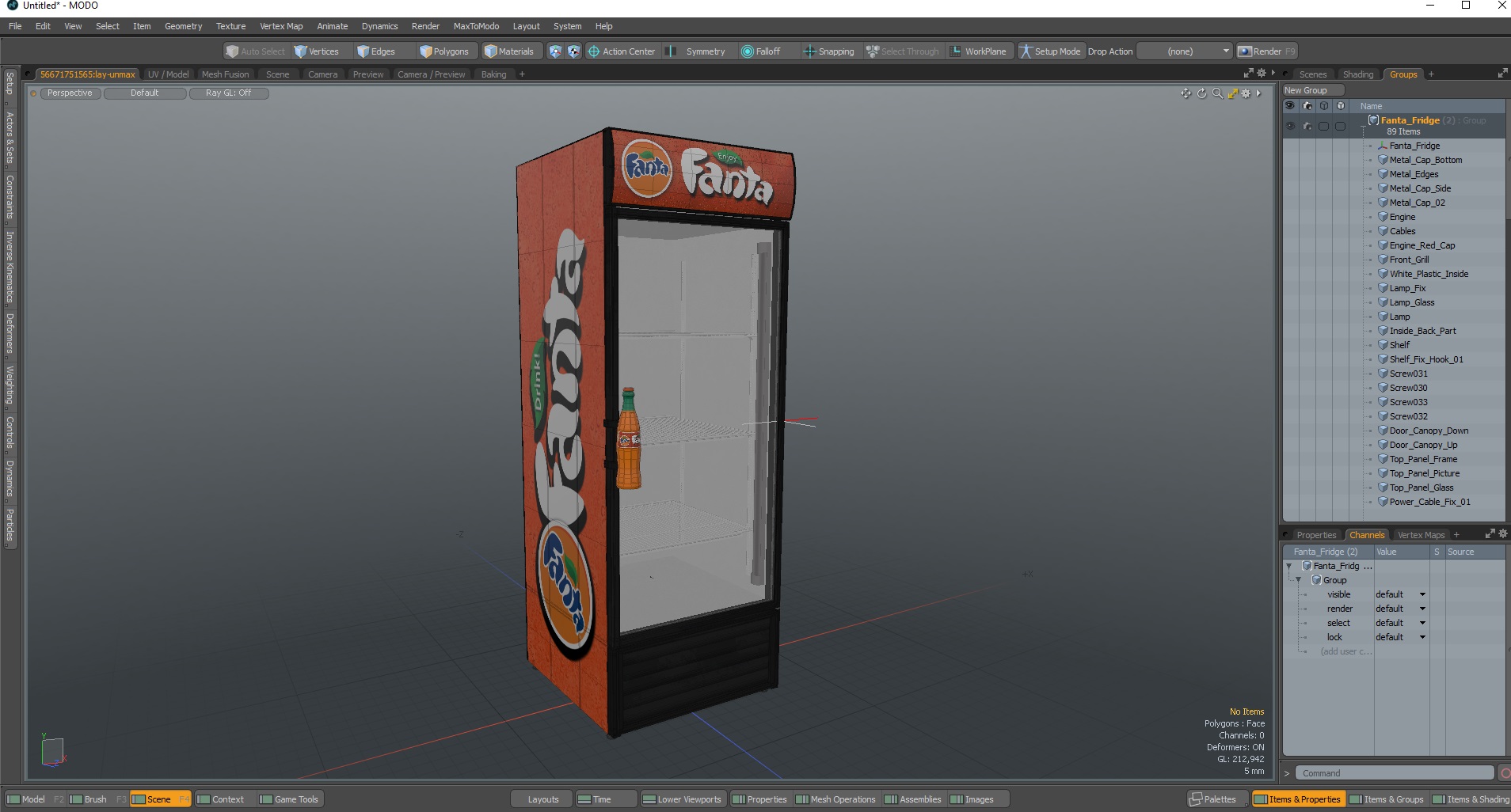 Fanta Fridge 3D