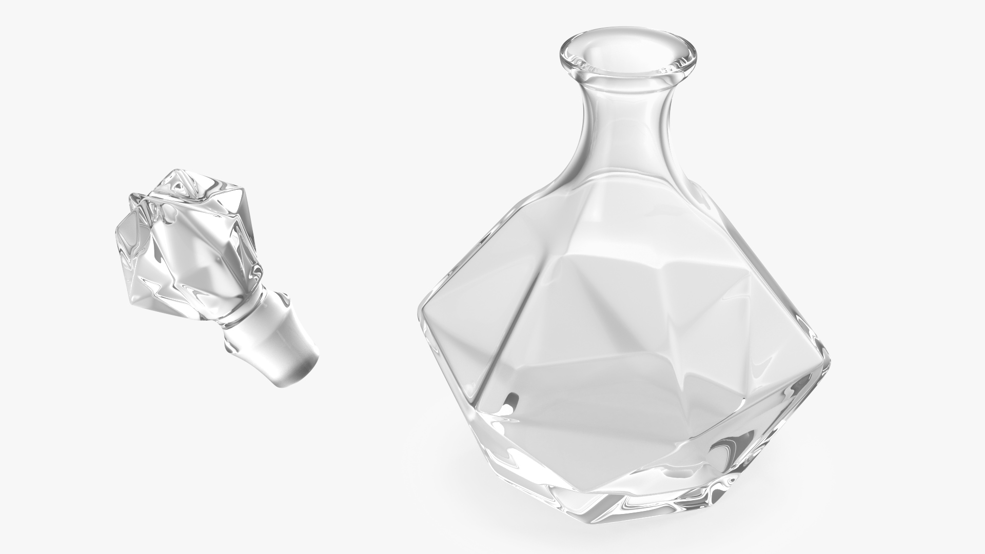 Glass Decanter 3D model