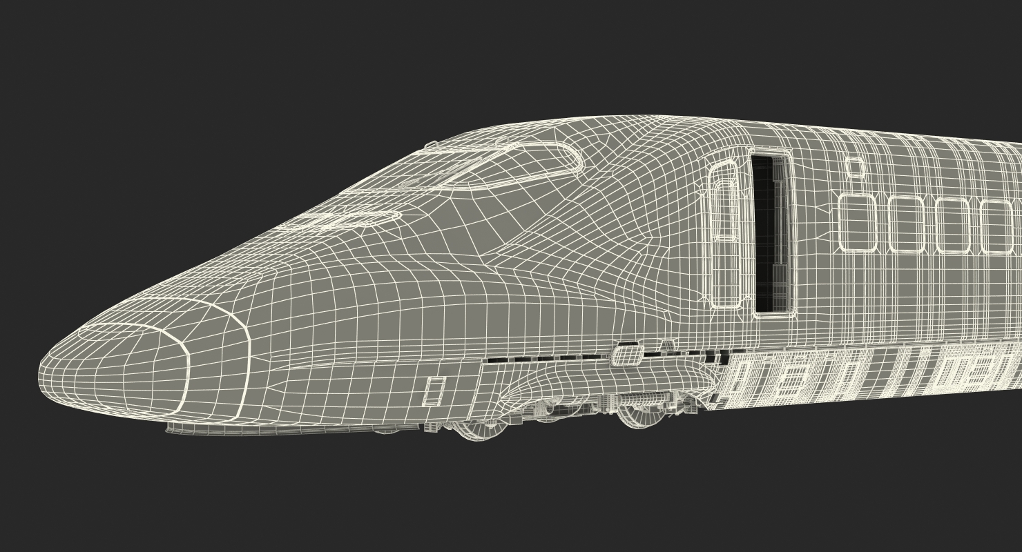 3D Bullet Train JR700 Locomotive Japan Railways Rigged