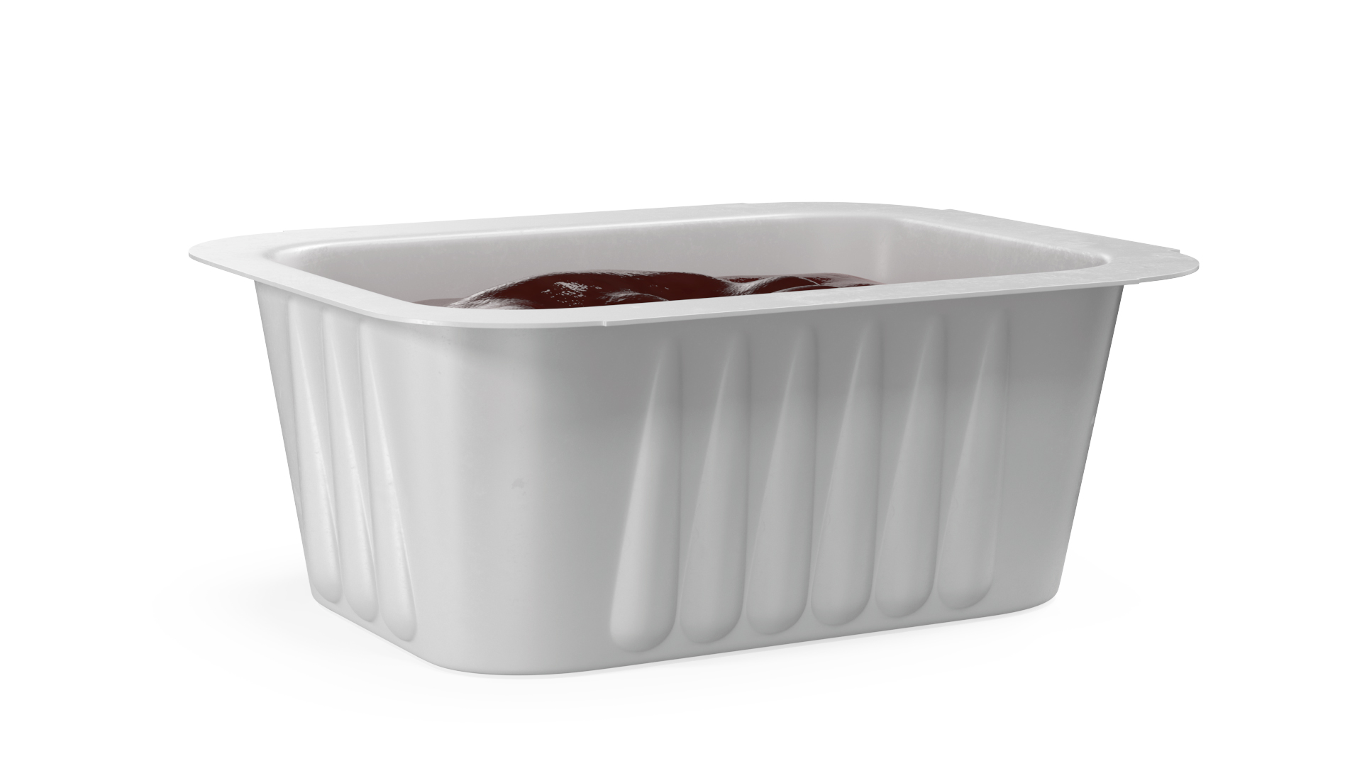 3D Tomato Sauce in White Plastic Cup model