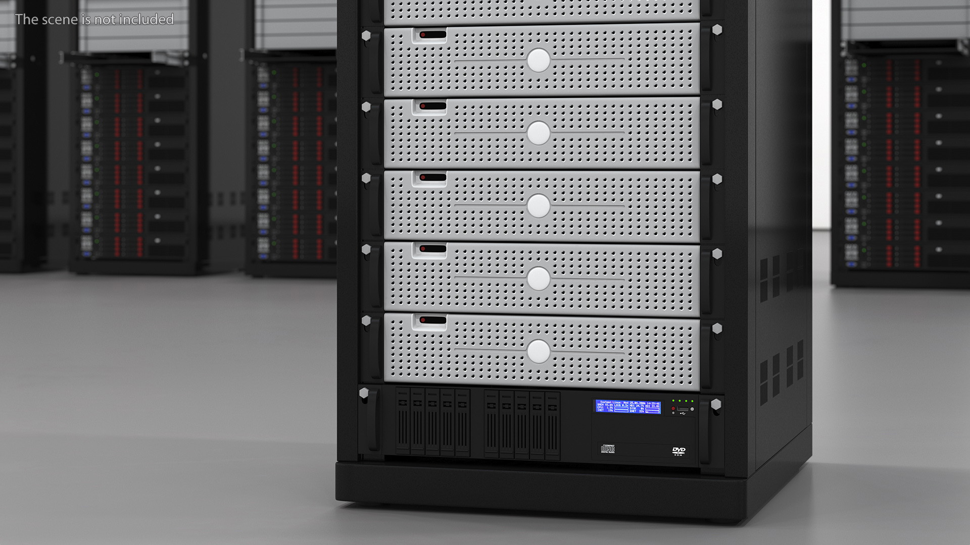 3D Dell PowerEdge Server Rack