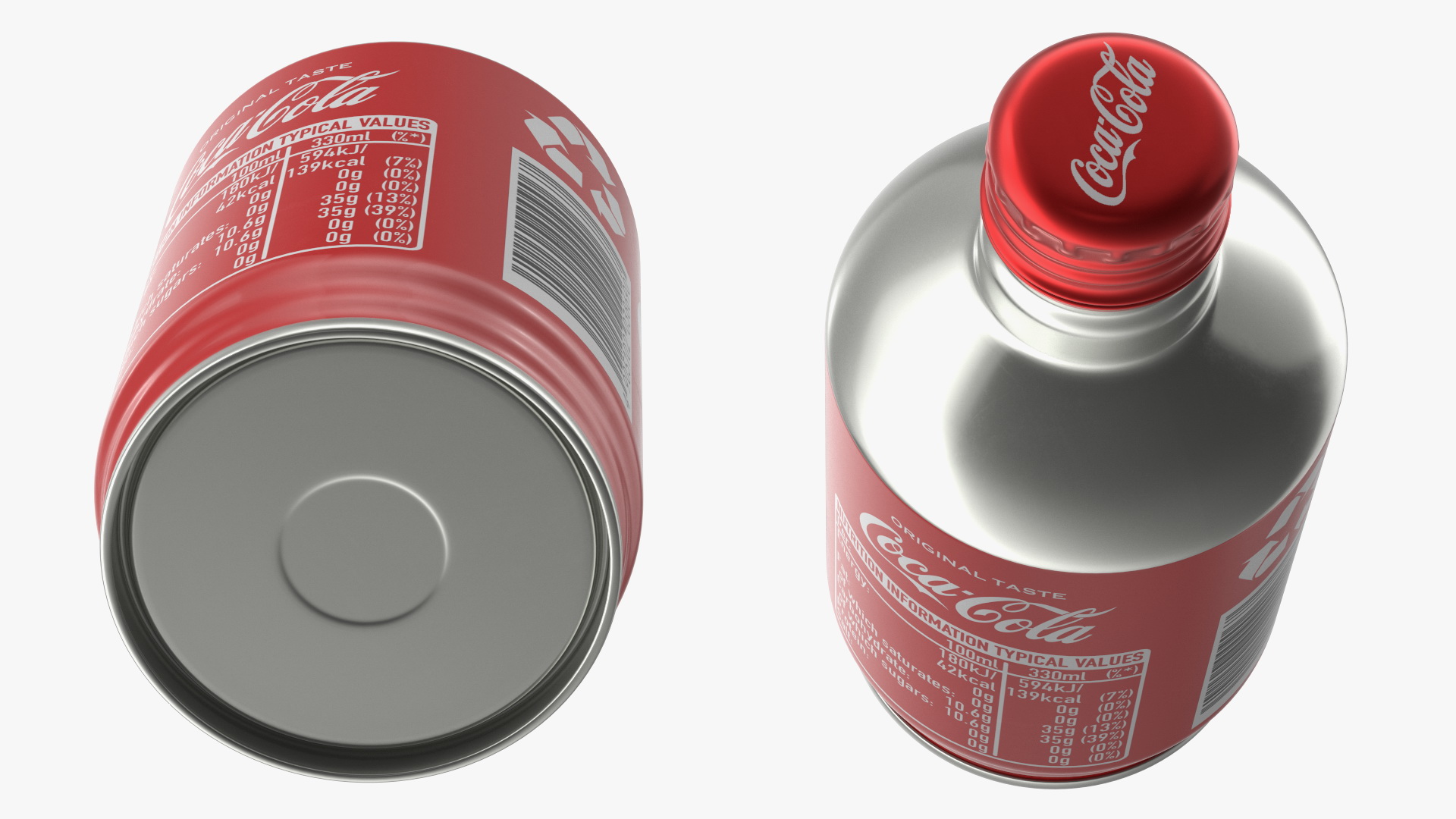 3D model Coca-Cola Aluminum Bottle