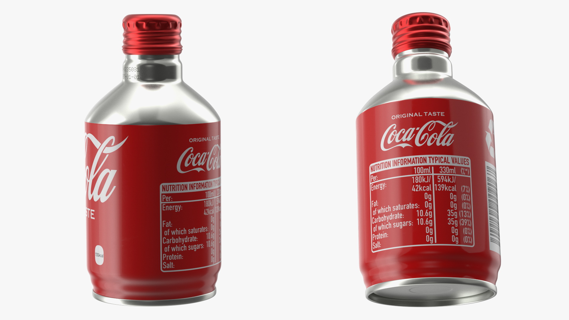 3D model Coca-Cola Aluminum Bottle