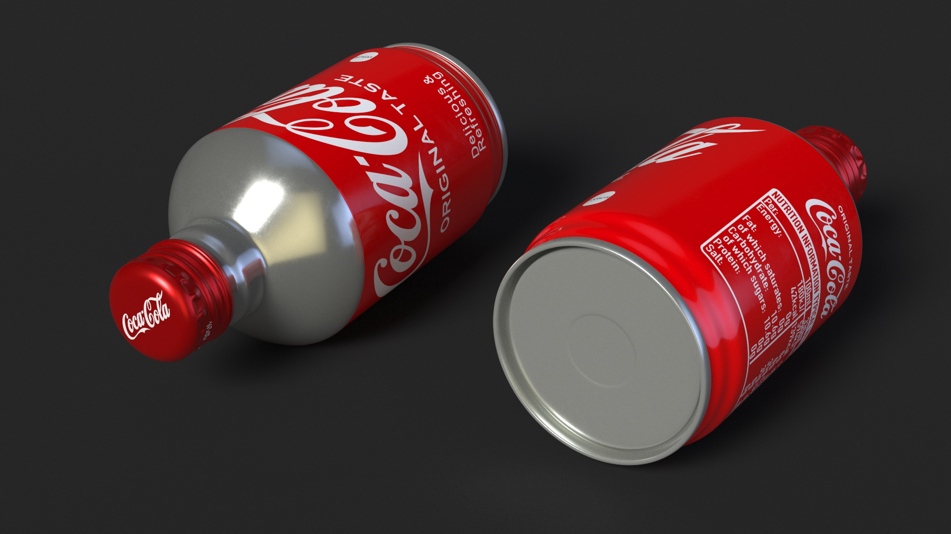 3D model Coca-Cola Aluminum Bottle