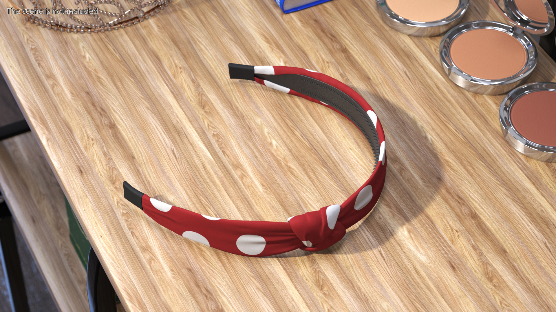 3D Twist Hairband Red model