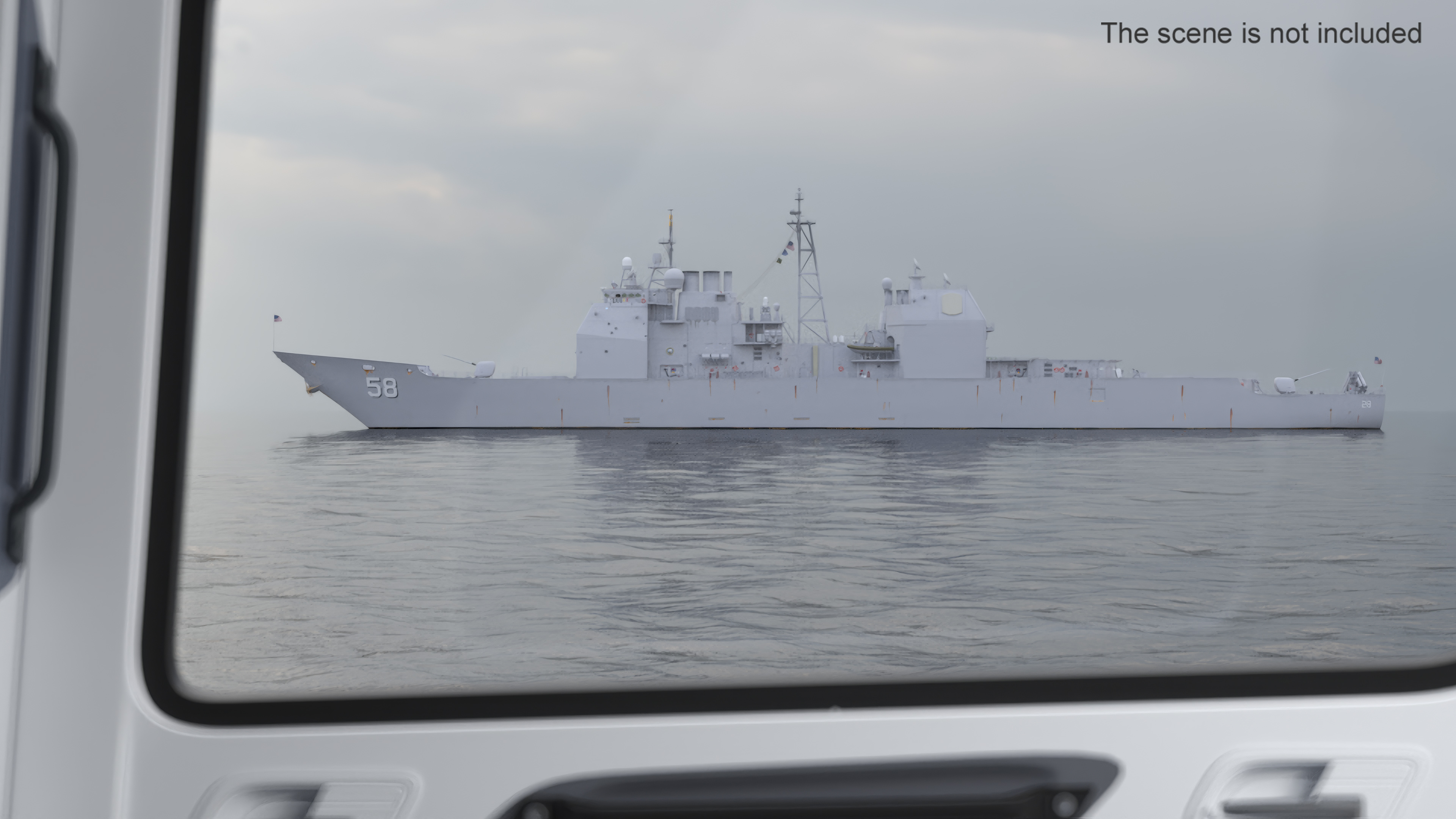 3D US Navy Guided Missile Cruiser Philippine Sea CG-58