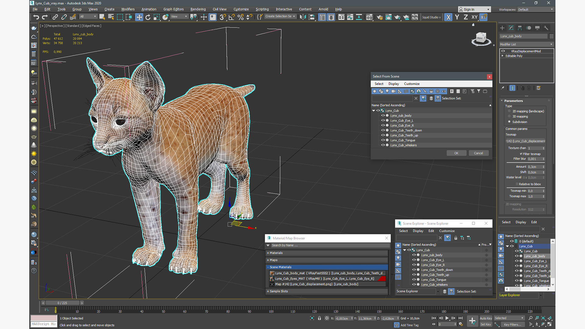 3D model Lynx Cub