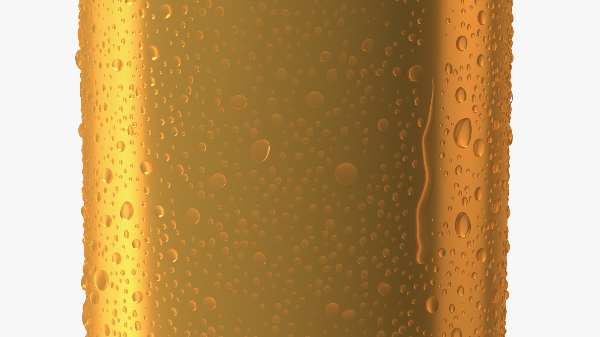 Beer Can with Drops Orange 500ml 3D