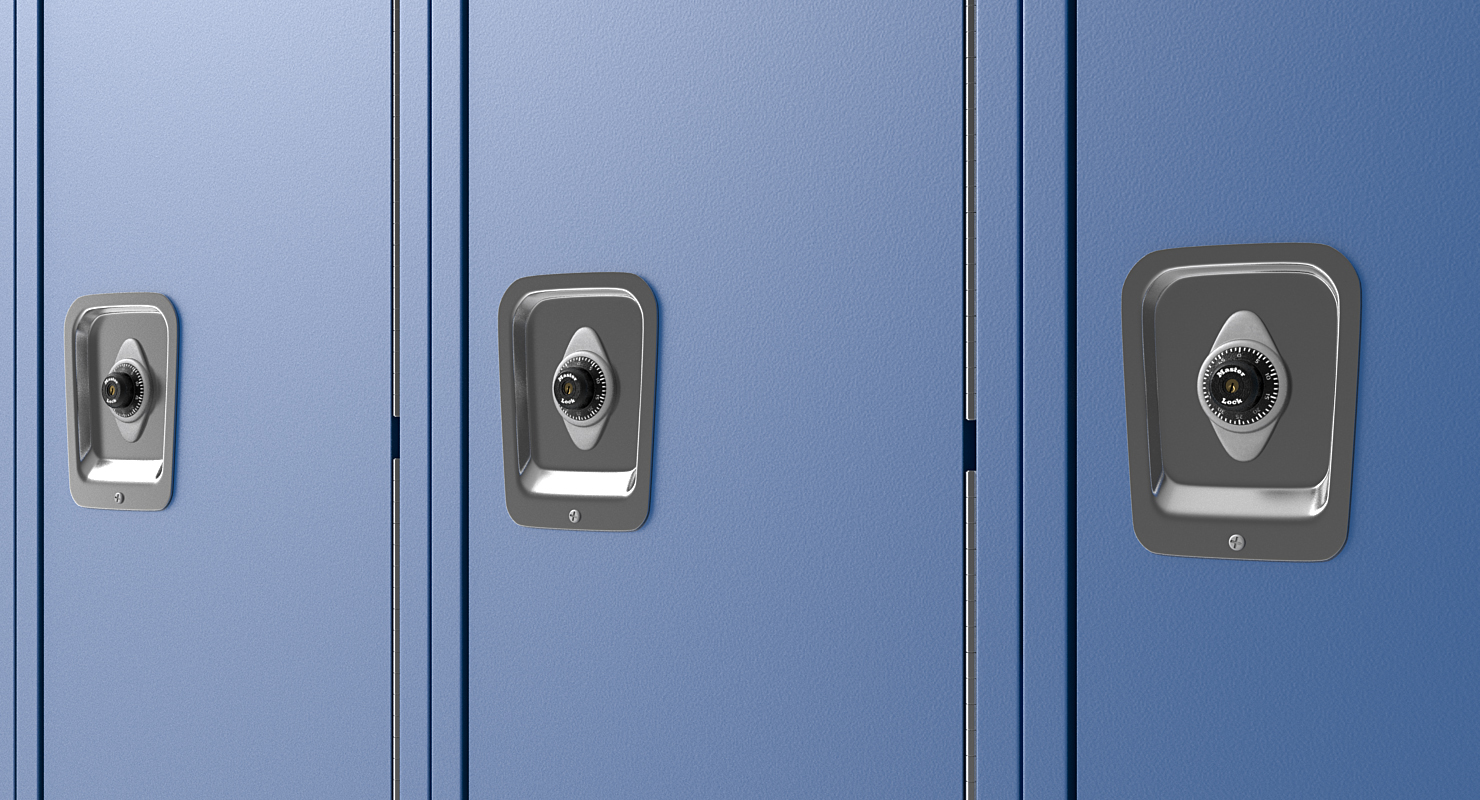 School Lockers 3D model