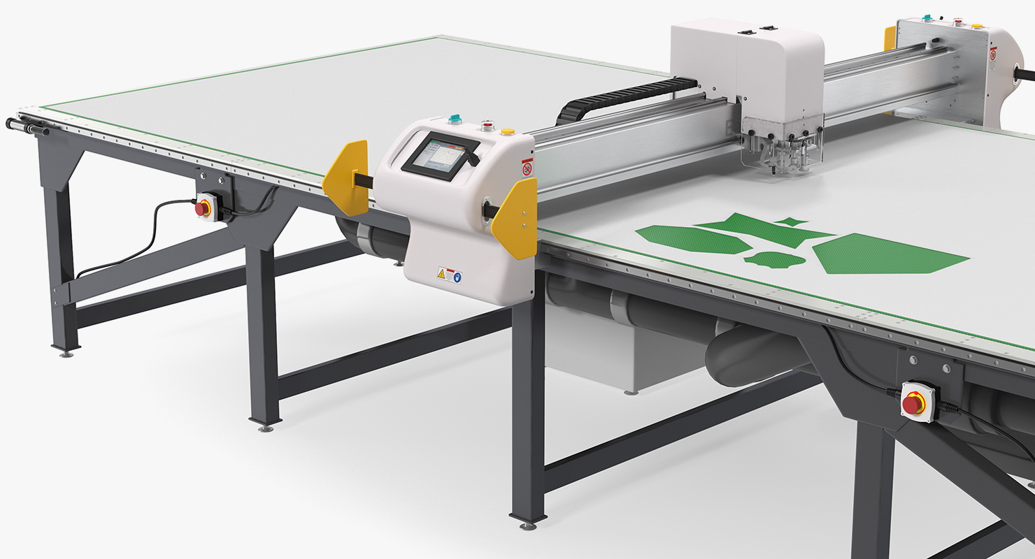 Table Cutting System Rigged 3D