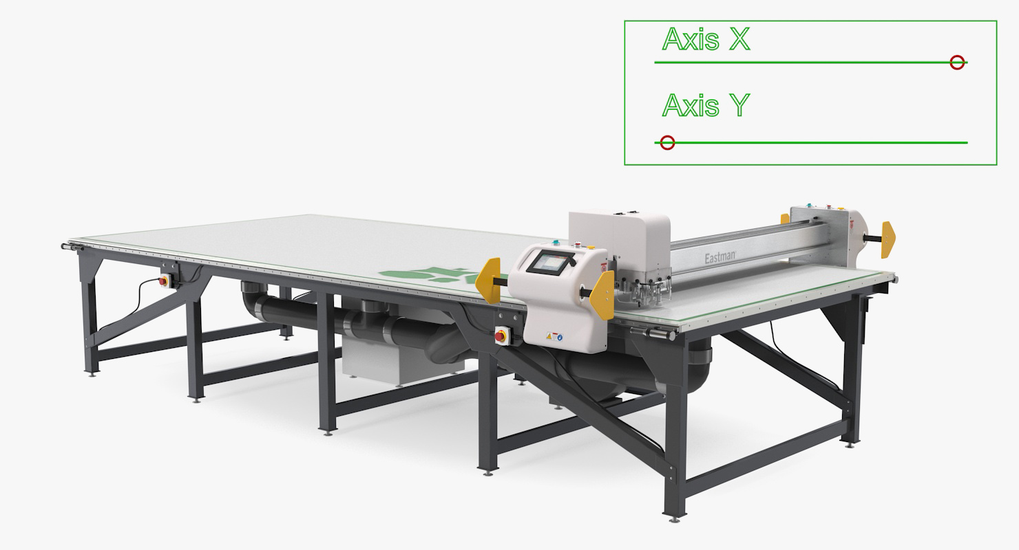 Table Cutting System Rigged 3D