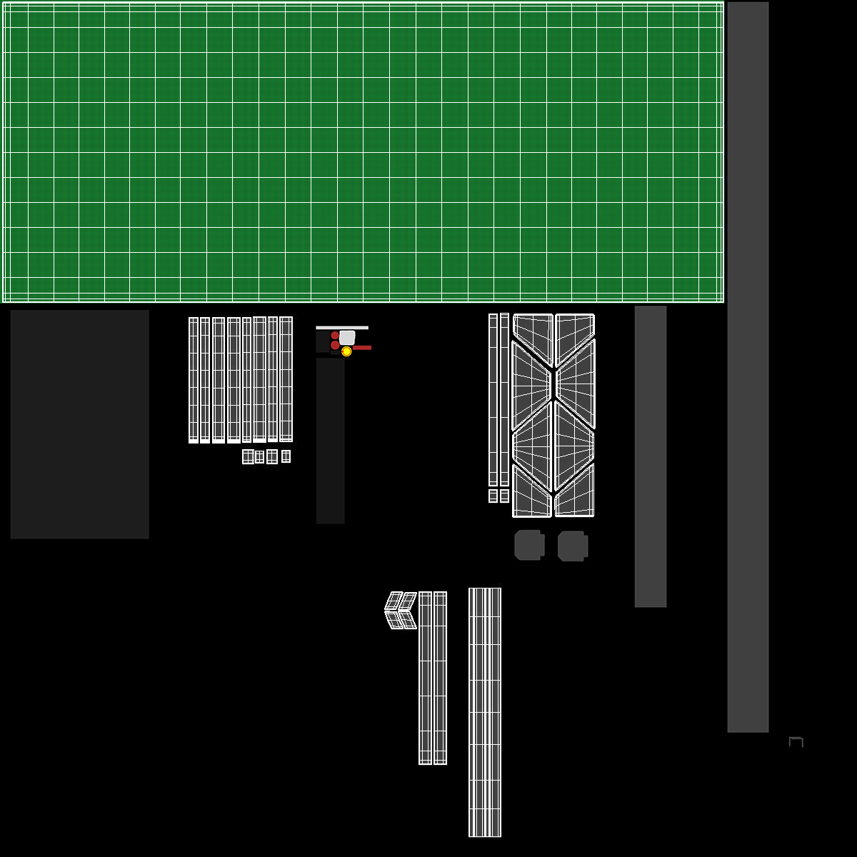 Table Cutting System Rigged 3D