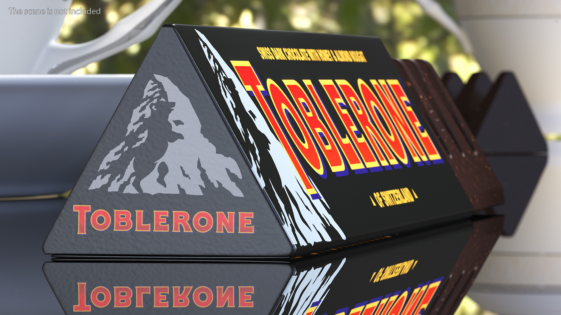 3D model Opened Toblerone Dark Chocolate Bar