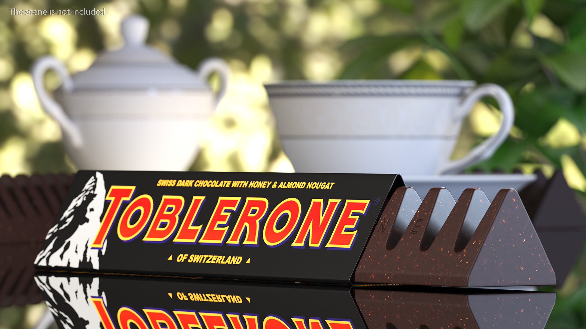 3D model Opened Toblerone Dark Chocolate Bar