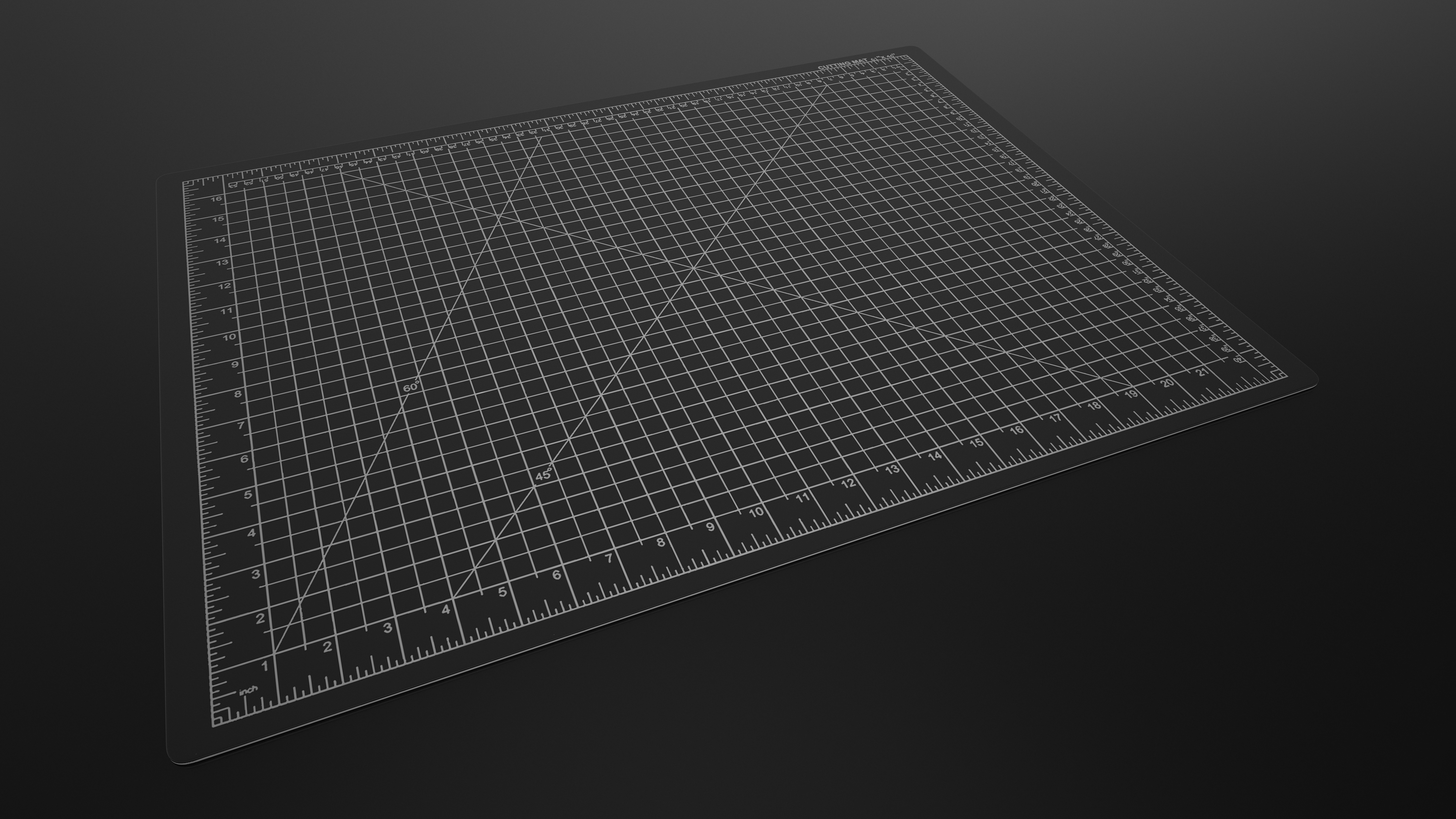 3D model Cutting Mat Self-Healing Black